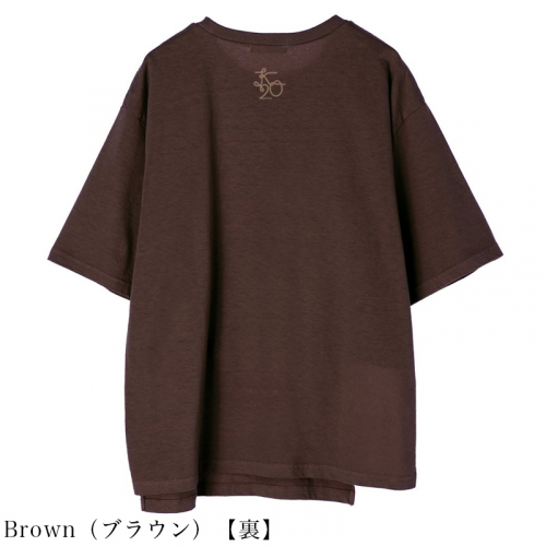 HINOMIKO【Limited】Botanical dye アシンメトリーTシャツ