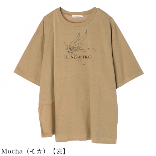 HINOMIKO【Limited】Botanical dye アシンメトリーTシャツ