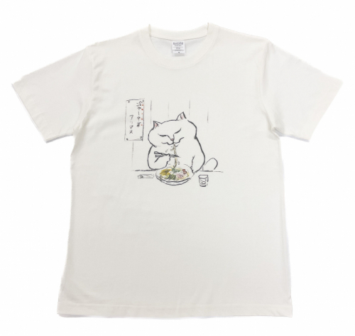 【GIFT】冷やし中華柄 オーガニックコットンTシャツ