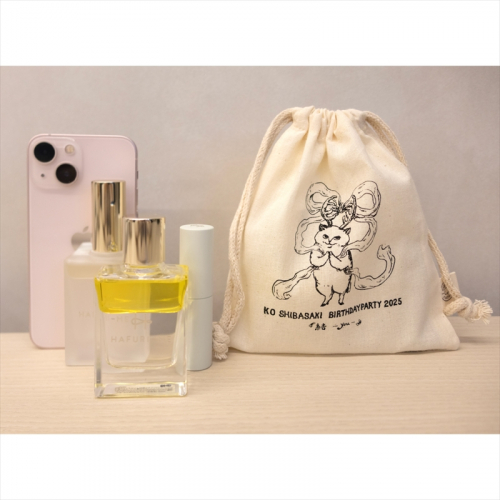 【結-you-】オーガニックコットン巾着［羽衣ネコノアメ］