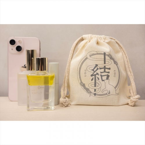 【結-you-】オーガニックコットン巾着［LOGO］